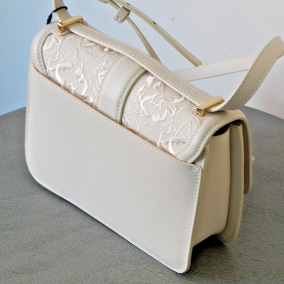 TED BAKER London Ginn Marie Floral Embroidered Crossbody Shoulder Bag Ivory NWT - Picture 4 of 14